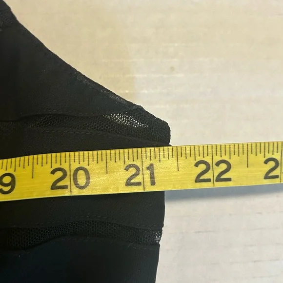 Adrianna Papell layered v neck Elegant Black Sleeveless Dress Sz 18W - Picture 8 of 10